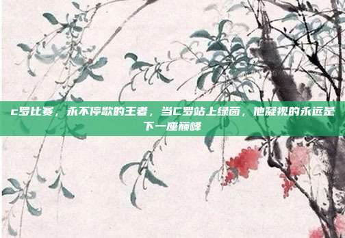 c罗比赛,永不停歇的王者,当C罗站上绿茵,他凝视的永远是下一座巅峰