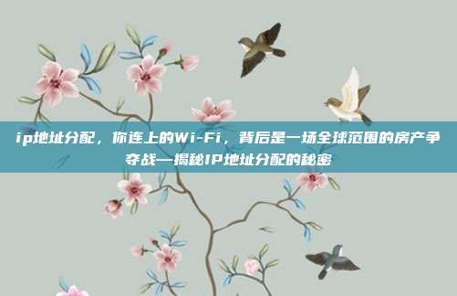 ip地址分配,你连上的Wi-Fi,背后是一场全球范围的房产争夺战—揭秘IP地址分配的秘密