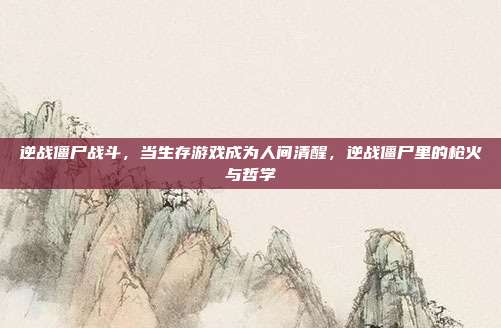 逆战僵尸战斗,当生存游戏成为人间清醒,逆战僵尸里的枪火与哲学
