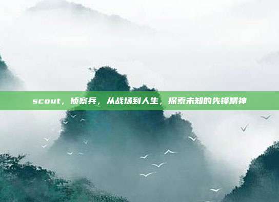 scout,侦察兵,从战场到人生,探索未知的先锋精神