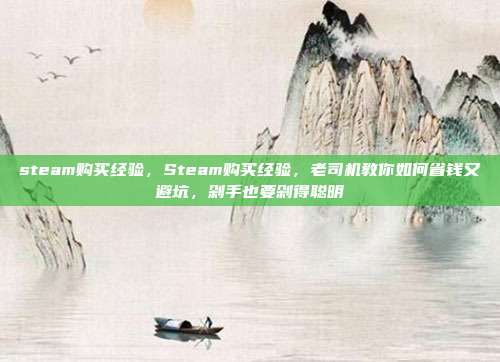 steam购买经验,Steam购买经验,老司机教你如何省钱又避坑,剁手也要剁得聪明