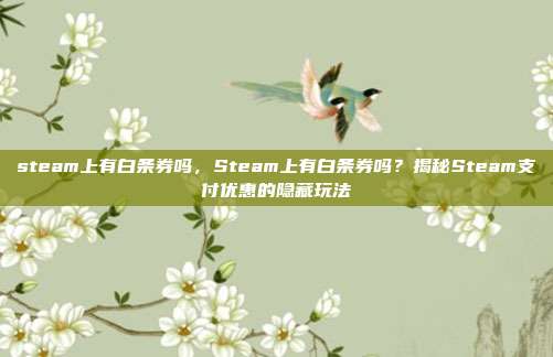 steam上有白条券吗,Steam上有白条券吗?揭秘Steam支付优惠的隐藏玩法
