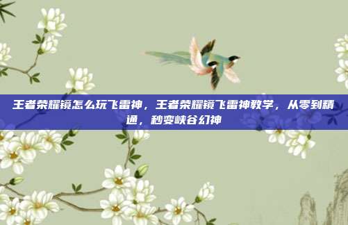 王者荣耀镜怎么玩飞雷神,王者荣耀镜飞雷神教学,从零到精通,秒变峡谷幻神