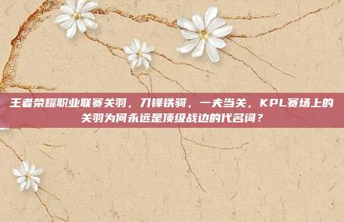 王者荣耀职业联赛关羽,刀锋铁骑,一夫当关,KPL赛场上的关羽为何永远是顶级战边的代名词?