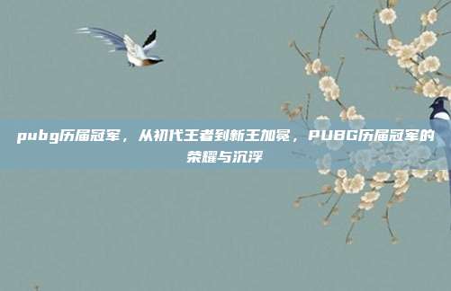 pubg历届冠军,从初代王者到新王加冕,PUBG历届冠军的荣耀与沉浮
