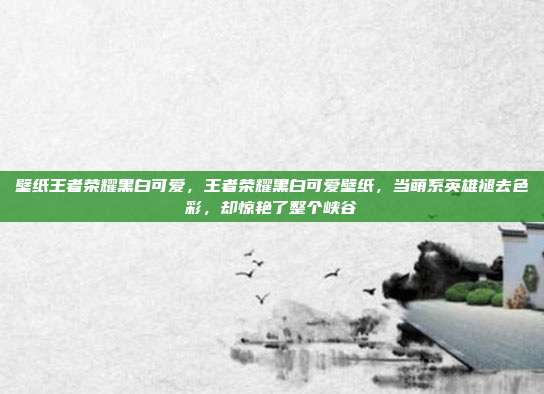 壁纸王者荣耀黑白可爱,王者荣耀黑白可爱壁纸,当萌系英雄褪去色彩,却惊艳了整个峡谷