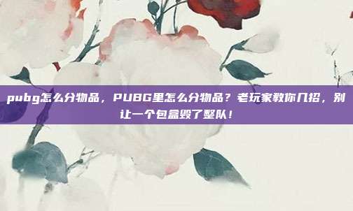 pubg怎么分物品，PUBG里怎么分物品？老玩家教你几招，别让一个包盒毁了整队！