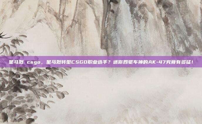 星马烈 csgo,星马烈转型CSGO职业选手?迷你四驱车神的AK-47究竟有多猛!