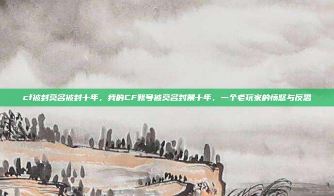 cf被封莫名被封十年，我的CF账号被莫名封禁十年，一个老玩家的愤怒与反思