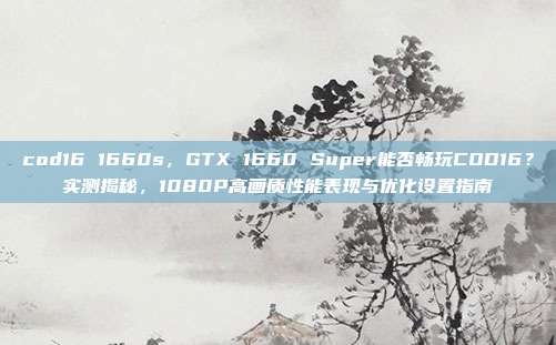 cod16 1660s,GTX 1660 Super能否畅玩COD16?实测揭秘,1080P高画质性能表现与优化设置指南