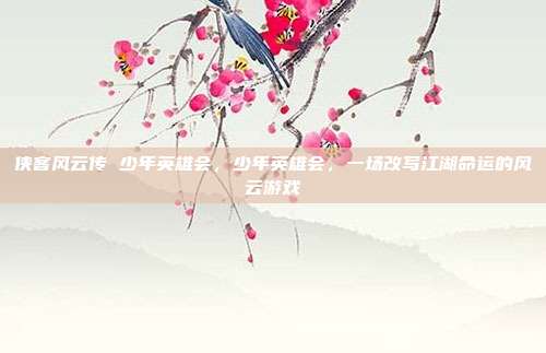 侠客风云传 少年英雄会,少年英雄会,一场改写江湖命运的风云游戏