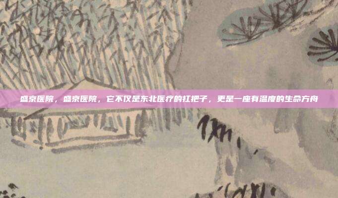 盛京医院，盛京医院，它不仅是东北医疗的扛把子，更是一座有温度的生命方舟