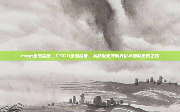 csgo全息猛兽,CSGO全息猛兽,从默默无闻到天价神器的逆袭之路