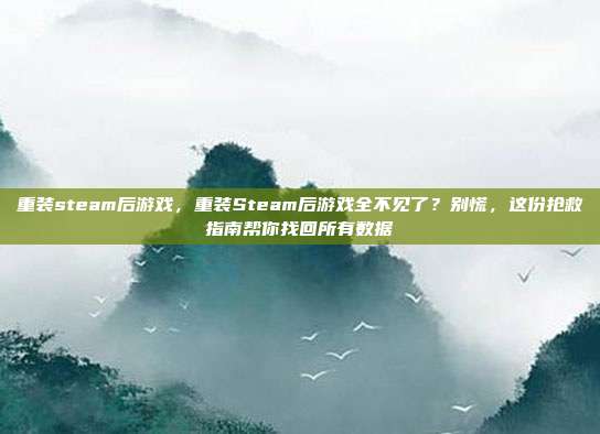 重装steam后游戏,重装Steam后游戏全不见了?别慌,这份抢救指南帮你找回所有数据