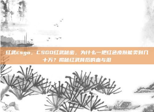 红武csgo，CSGO红武秘密，为什么一把红色皮肤能卖到几十万？揭秘红武背后的血与泪
