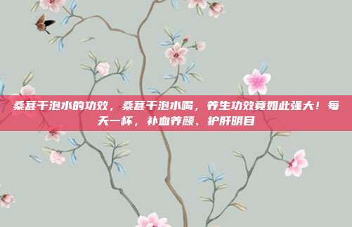 桑葚干泡水的功效,桑葚干泡水喝,养生功效竟如此强大!每天一杯,补血养颜、护肝明目
