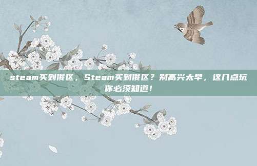 steam买到俄区，Steam买到俄区？别高兴太早，这几点坑你必须知道！