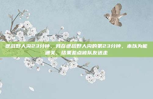 逆战野人沟23分钟，我在逆战野人沟的第23分钟，本以为能通关，结果差点被队友送走