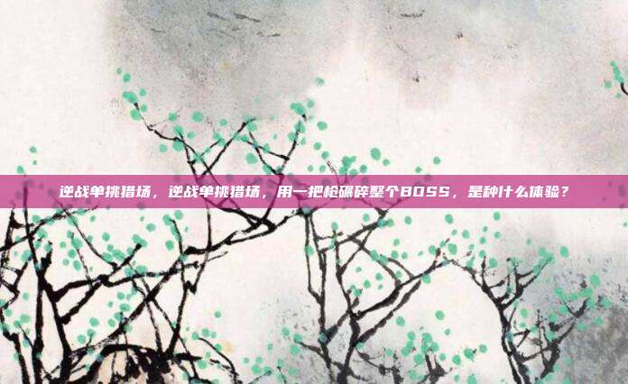 逆战单挑猎场，逆战单挑猎场，用一把枪碾碎整个BOSS，是种什么体验？