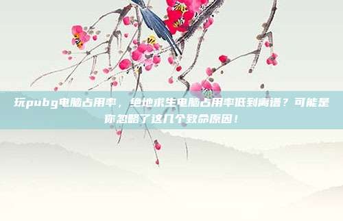 玩pubg电脑占用率，绝地求生电脑占用率低到离谱？可能是你忽略了这几个致命原因！