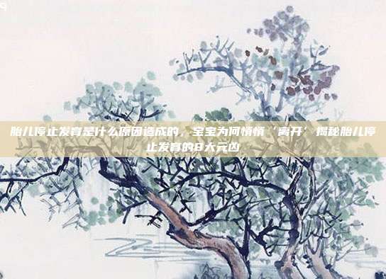 胎儿停止发育是什么原因造成的，宝宝为何悄悄‘离开’揭秘胎儿停止发育的8大元凶