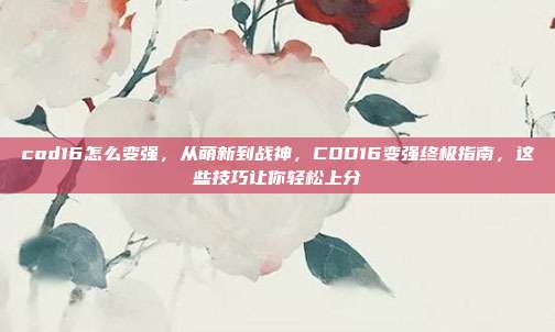 cod16怎么变强，从萌新到战神，COD16变强终极指南，这些技巧让你轻松上分