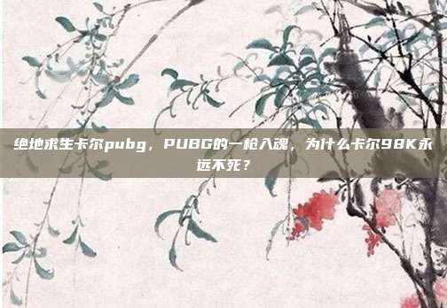 绝地求生卡尔pubg，PUBG的一枪入魂，为什么卡尔98K永远不死？