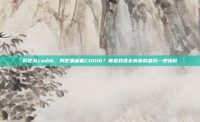 网吧有cod16，网吧里藏着COD16？那是我逝去青春的最后一把快枪