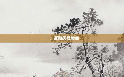 一、基础属性加点