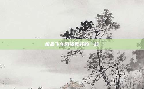 极品飞车剧情最好的一部