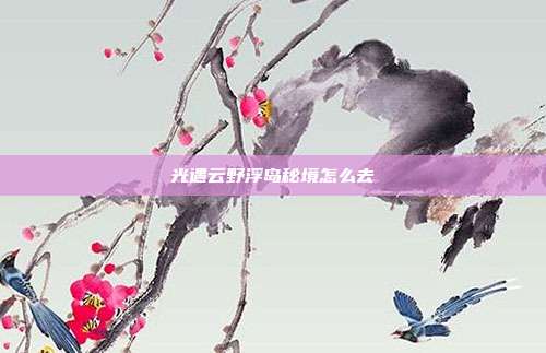 光遇云野浮岛秘境怎么去