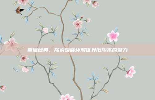 重温经典，探索暖暖环游世界旧版本的魅力