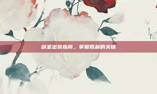 剑圣出装指南，掌握胜利的关键