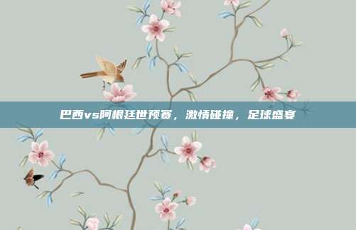 巴西vs阿根廷世预赛，激情碰撞，足球盛宴