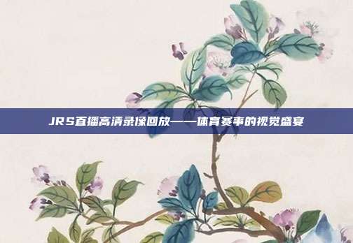 JRS直播高清录像回放——体育赛事的视觉盛宴