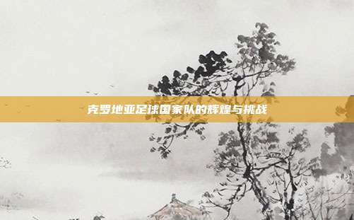 克罗地亚足球国家队的辉煌与挑战
