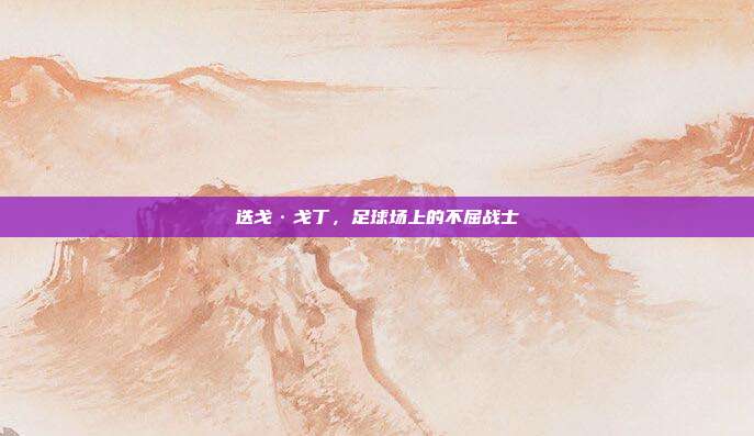 迭戈·戈丁，足球场上的不屈战士