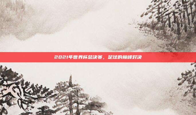 2021年世界杯总决赛，足球的巅峰对决