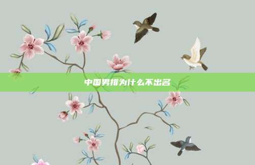 中国男排为什么不出名