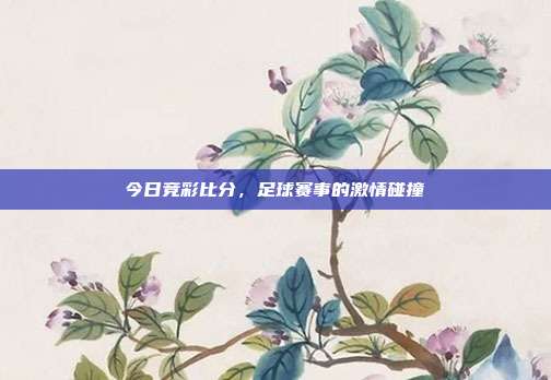今日竞彩比分,足球赛事的激情碰撞