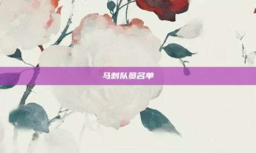 马刺队员名单