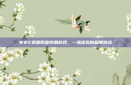 WWE美国职业摔角游戏，一场虚拟的极限挑战