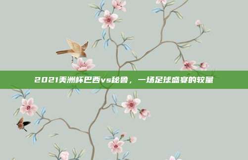 2021美洲杯巴西vs秘鲁，一场足球盛宴的较量