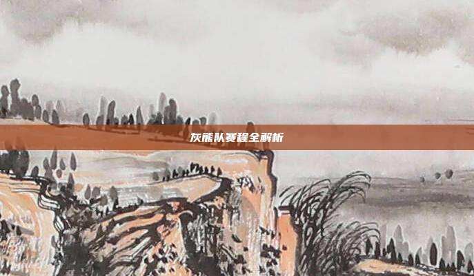 灰熊队赛程全解析