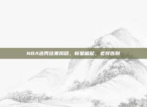 NBA选秀结果揭晓,新星崛起,老将告别