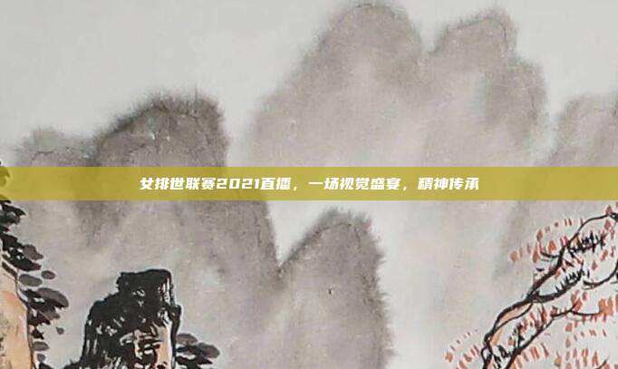 女排世联赛2021直播,一场视觉盛宴,精神传承