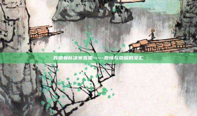 苏迪曼杯决赛直播——激情与荣耀的交汇
