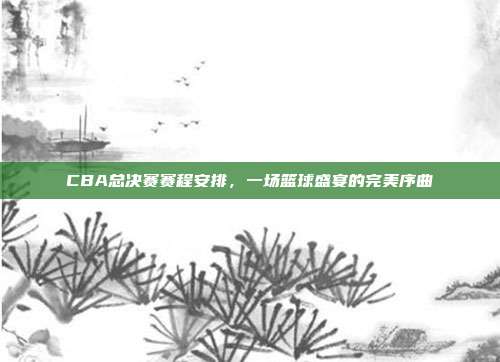 CBA总决赛赛程安排,一场篮球盛宴的完美序曲