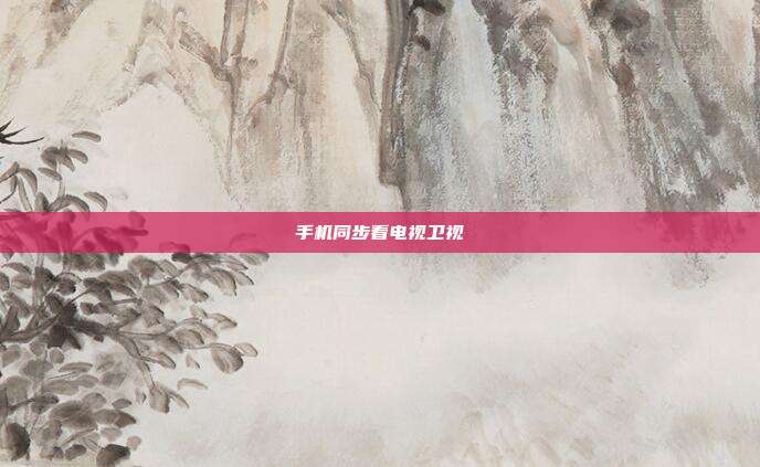 手机同步看电视卫视