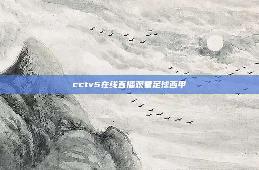 cctv5在线直播观看足球西甲